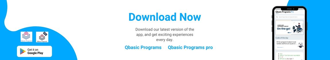 Features of Qbasic Programming language - All Bachelor